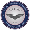 U.S. Department of Labor | HIRE Vets 2023 Platinum Medallion Award.